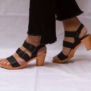 No.6 3-Strap Clog Sandals
